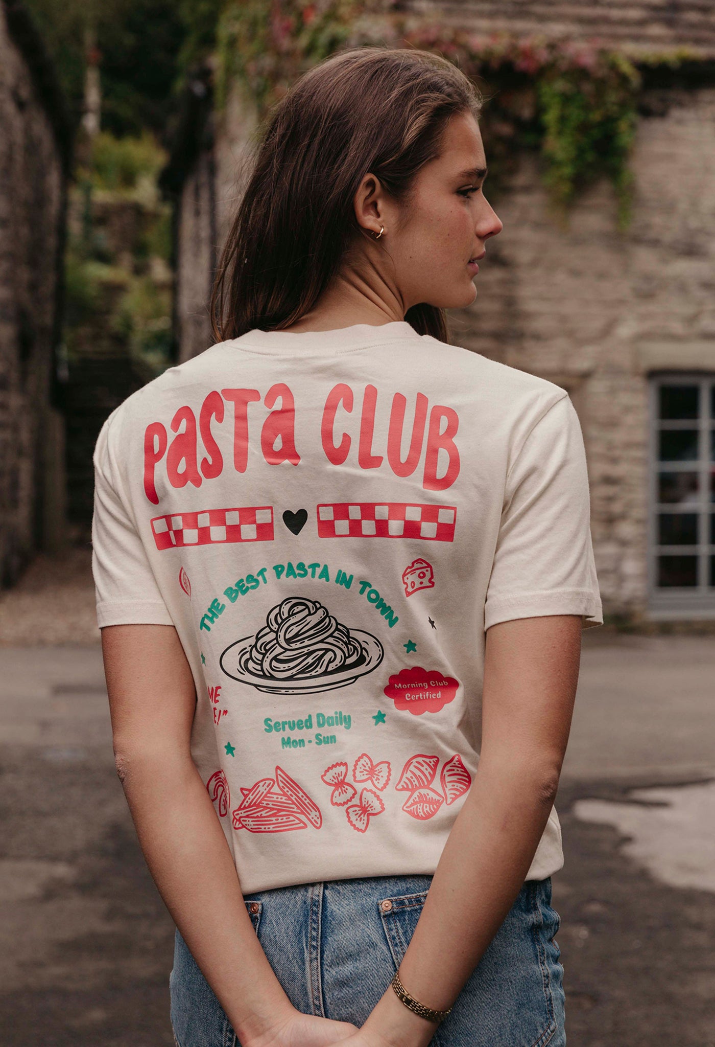 Pasta Club Organic Cotton T-Shirt Perfect for Autumn season