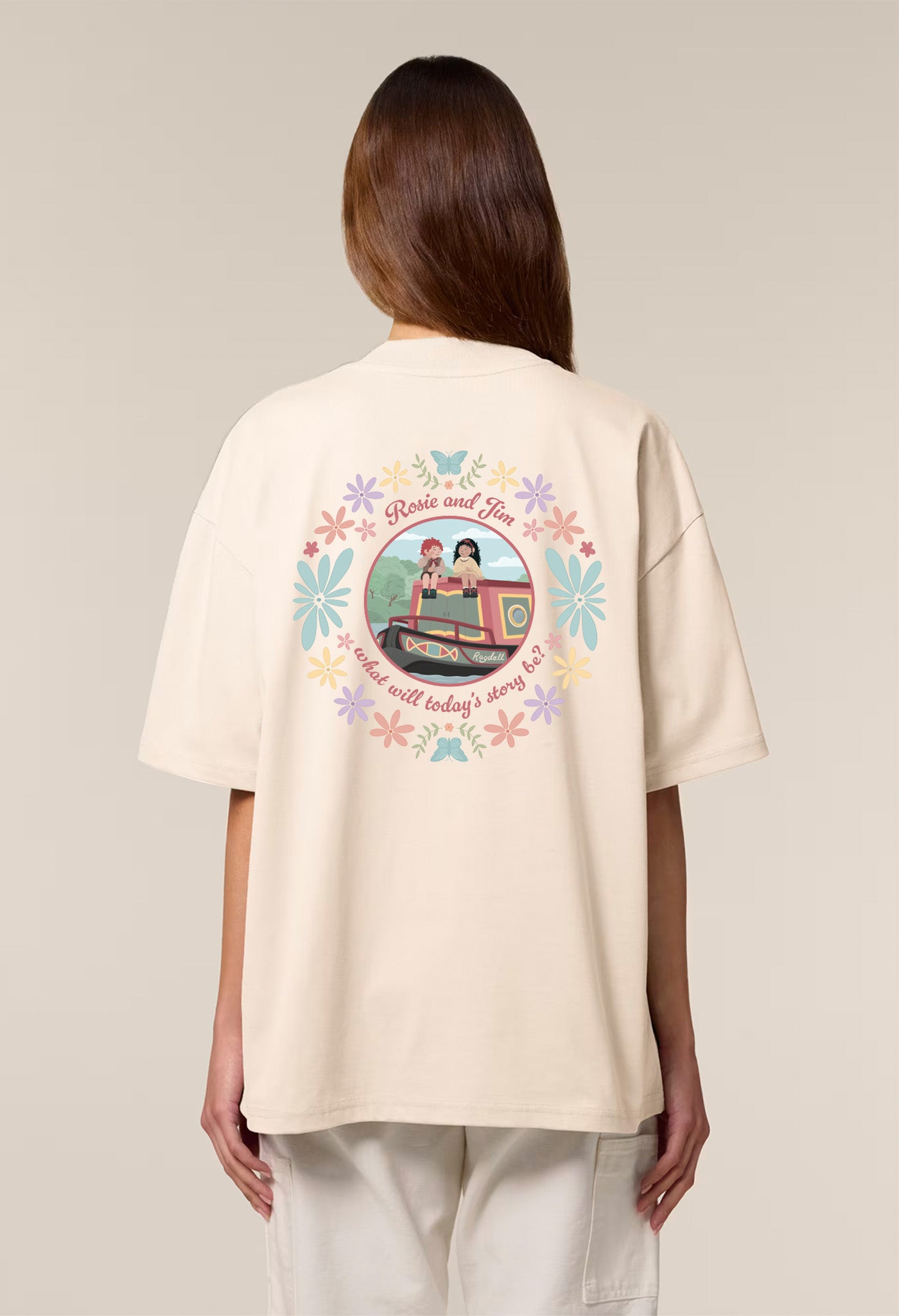 Rosie & Jim Inspired Oversized Organic Cotton T-Shirt - 90s
