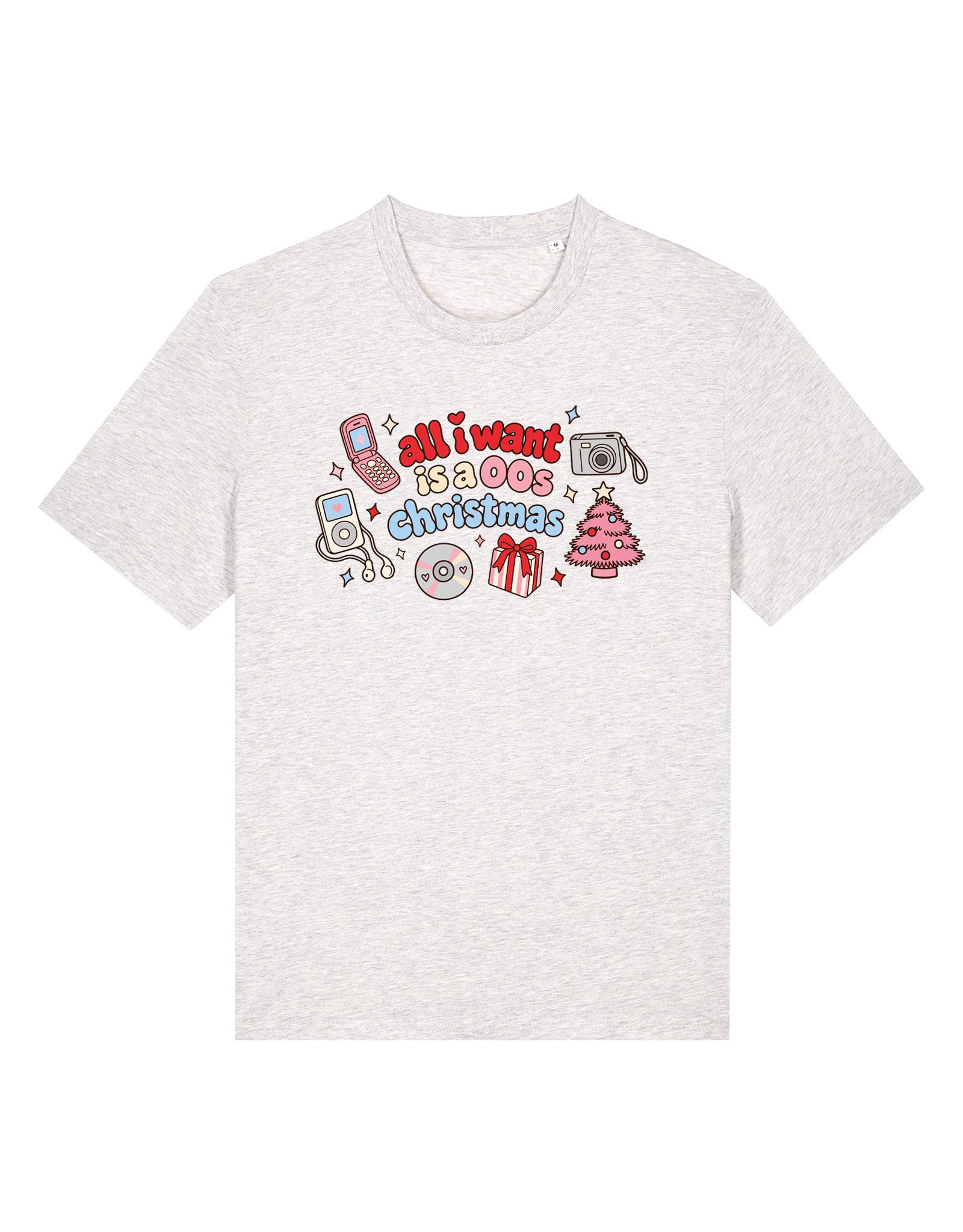 00s Christmas Printed Organic Cotton T-Shirt