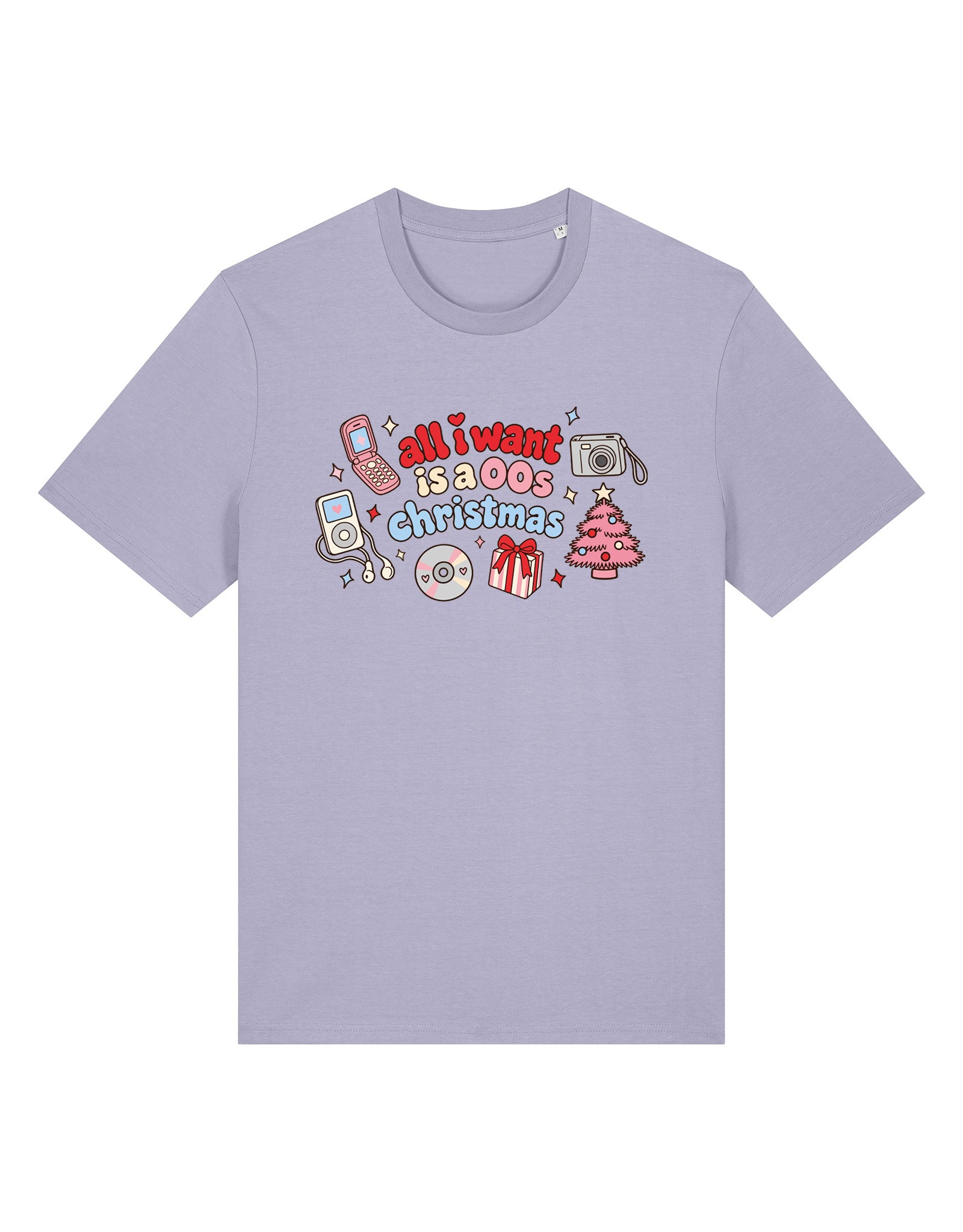 00s Christmas Printed Organic Cotton T-Shirt