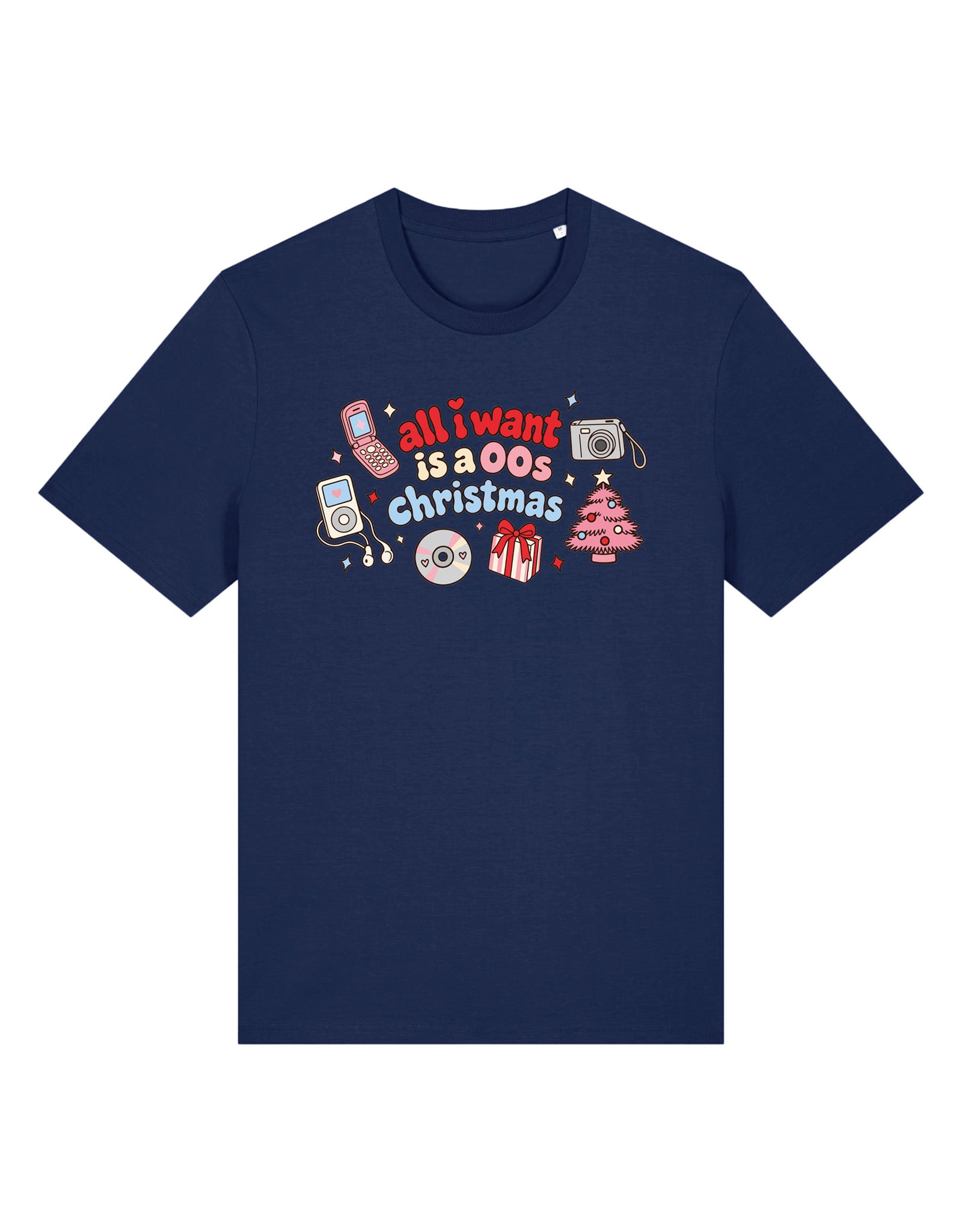00s Christmas Printed Organic Cotton T-Shirt