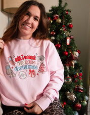 00s Christmas Printed Organic Cotton Sweatshirt