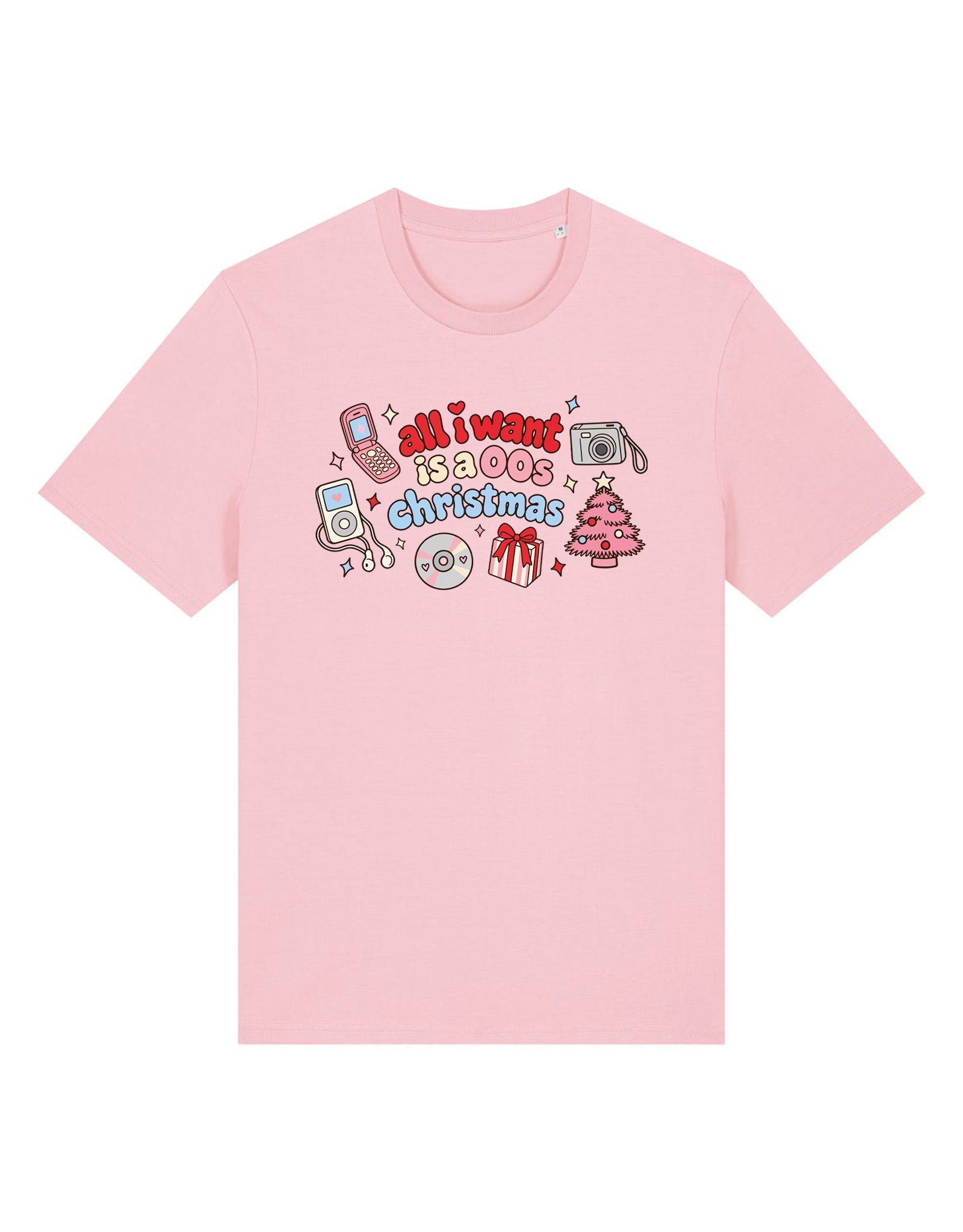 00s Christmas Printed Organic Cotton T-Shirt