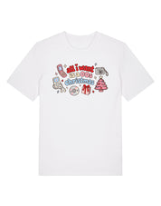 00s Christmas Printed Organic Cotton T-Shirt