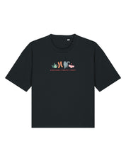 Angus and Thongs Embroidered Boxy Organic Cotton Tee