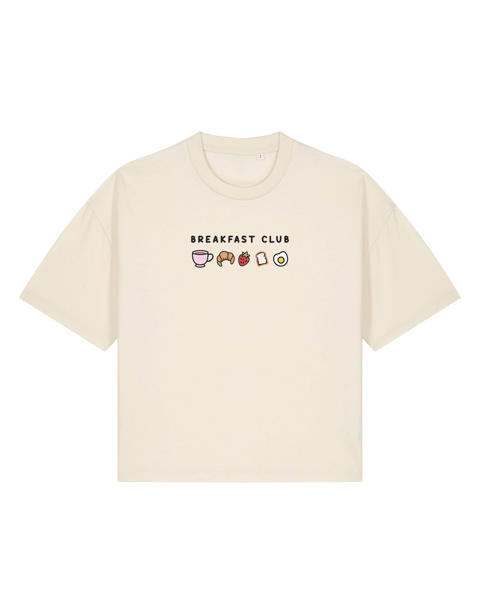Breakfast Club Embroidered Boxy Organic Cotton Tee