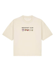Breakfast Club Embroidered Boxy Organic Cotton Tee