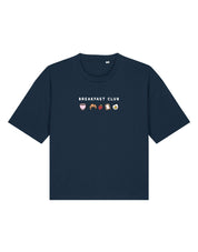 Breakfast Club Embroidered Boxy Organic Cotton Tee