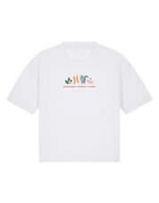 Angus and Thongs Embroidered Boxy Organic Cotton Tee