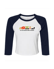 Elf Embroidered Micro Rib 3/4 Sleeve Tee