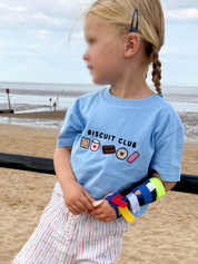 Biscuit Club Embroidered Organic Cotton Childrens T-Shirt