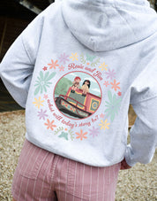 Rosie & Jim Printed Boxy Organic Cotton Zip Hoodie