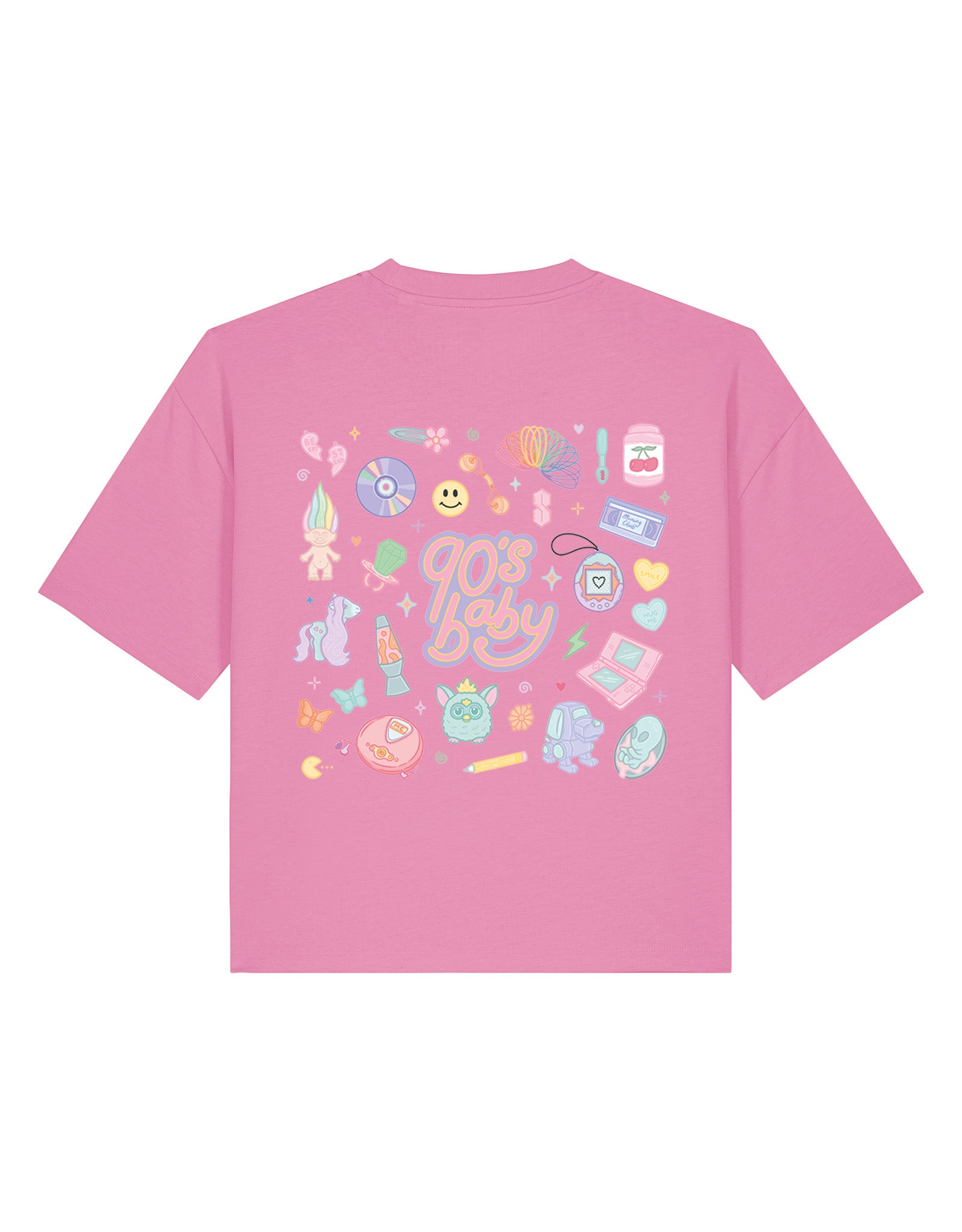 90s Baby Printed Boxy Organic Cotton Tee