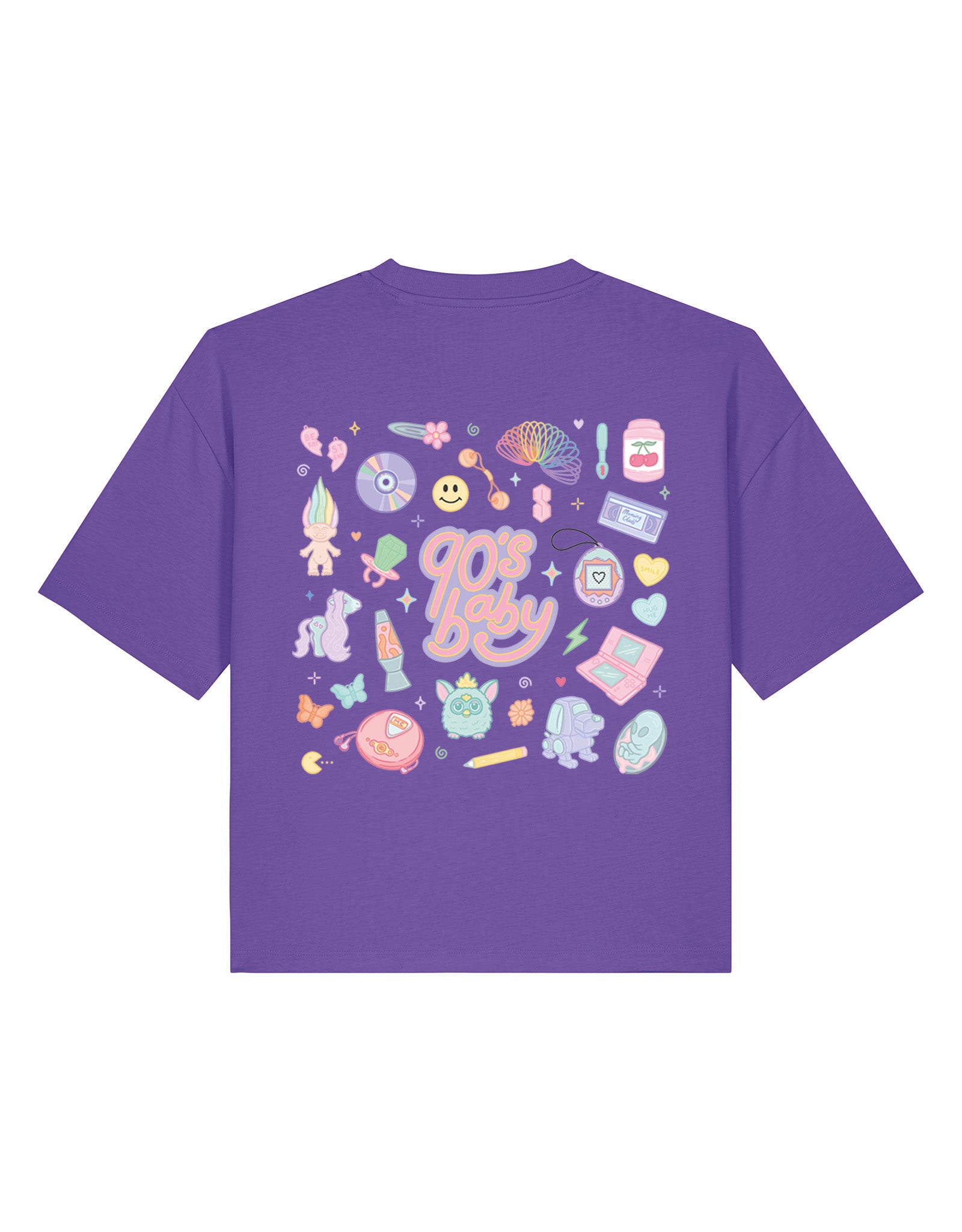 90s Baby Printed Boxy Organic Cotton Tee