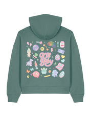 90s Baby Printed Boxy Organic Cotton Hoodie