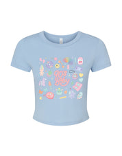 90s Baby Printed Micro Rib Baby Tee