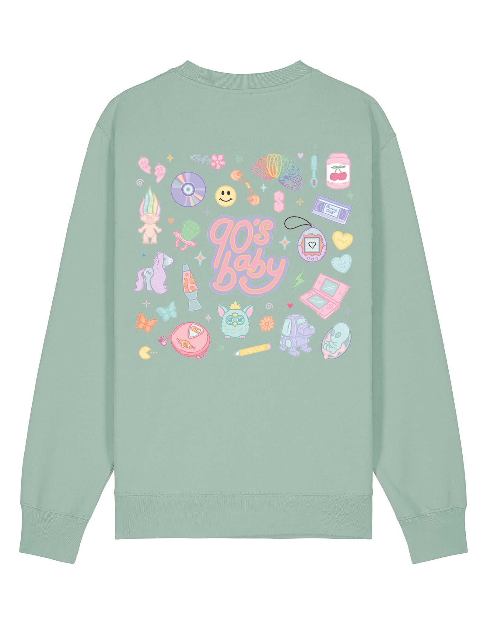90s Baby Printed Organic Cotton Sweatshirt