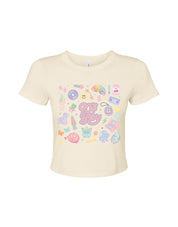 90s Baby Printed Micro Rib Baby Tee