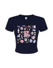 90s Baby Printed Micro Rib Baby Tee