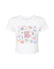 90s Baby Printed Micro Rib Baby Tee