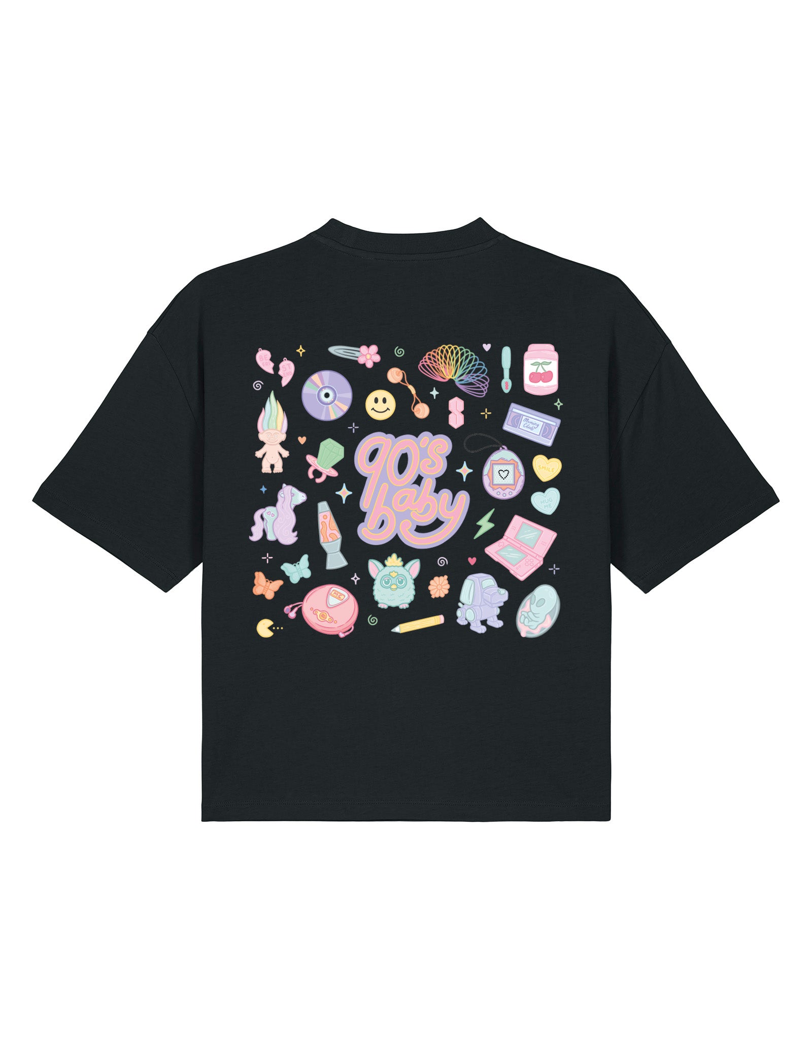 90s Baby Printed Boxy Organic Cotton Tee