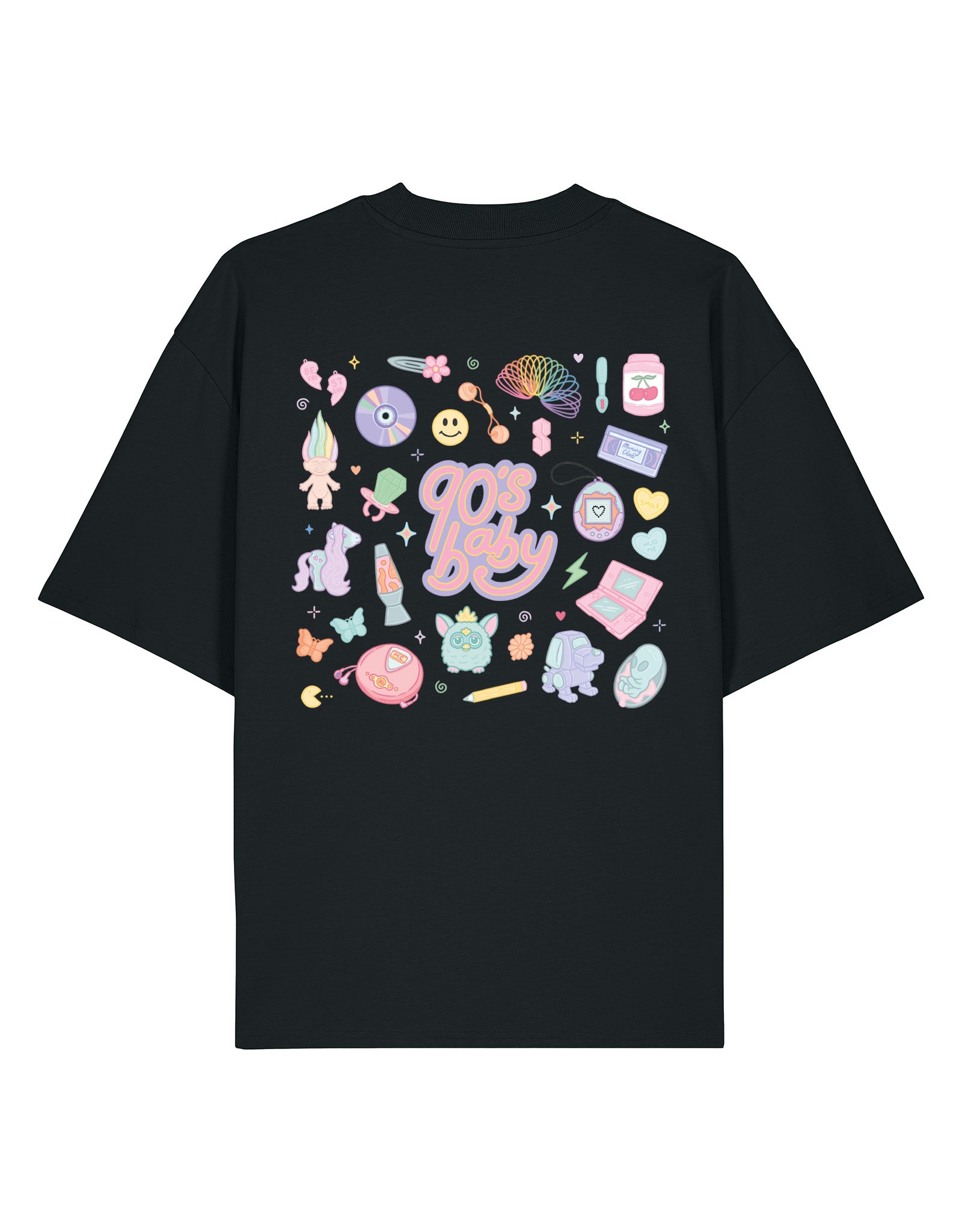 90s Baby Printed Oversized Organic Cotton Tee