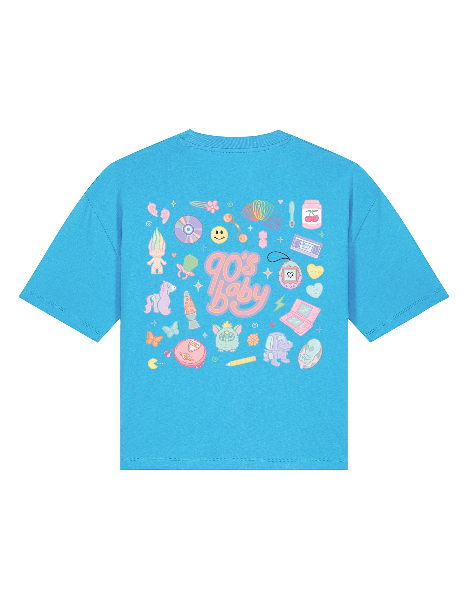 90s Baby Printed Boxy Organic Cotton Tee