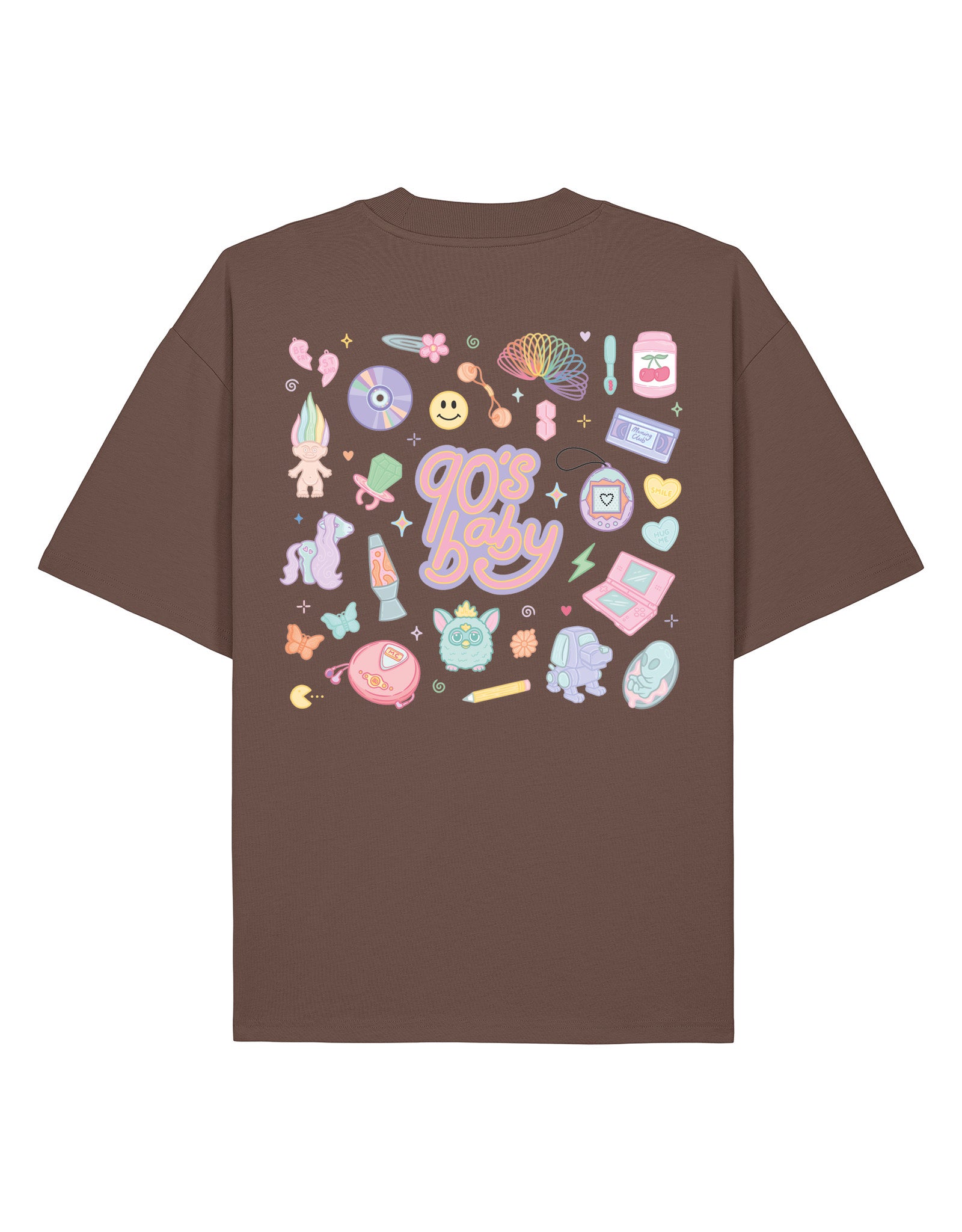 90s Baby Printed Oversized Organic Cotton Tee