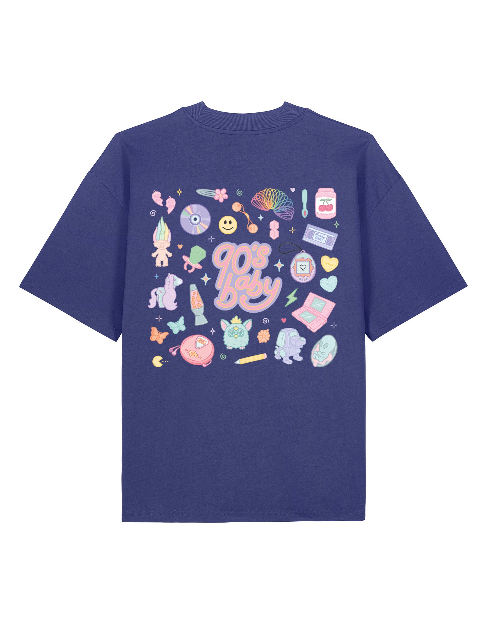 90s Baby Printed Oversized Organic Cotton Tee