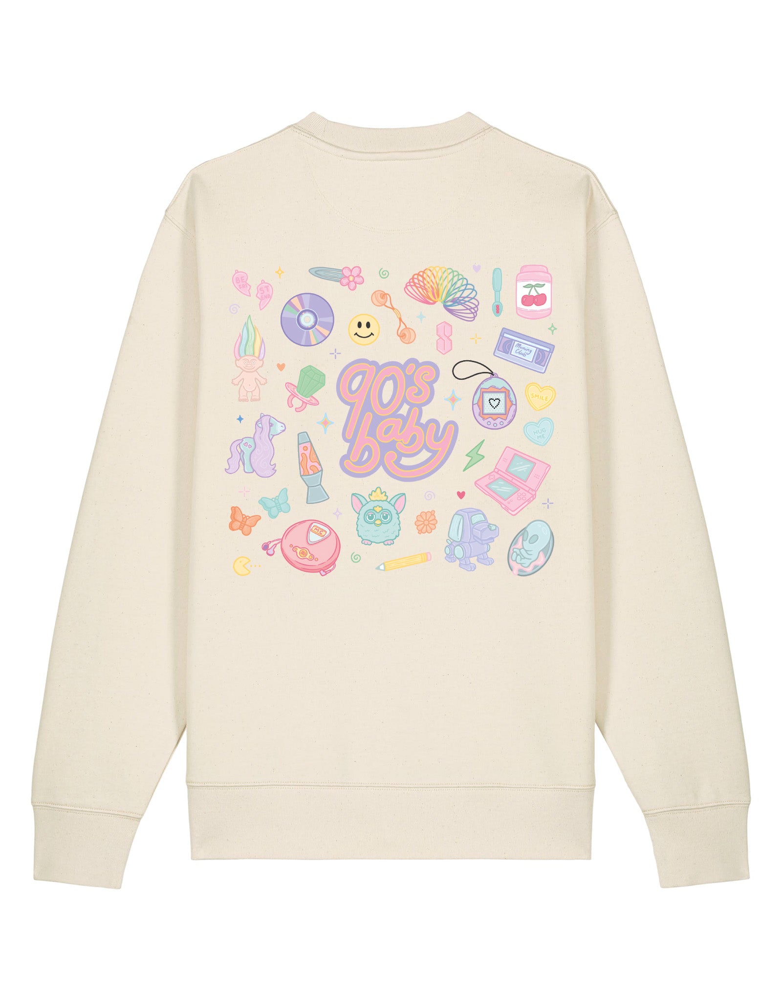 90s Baby Printed Organic Cotton Sweatshirt