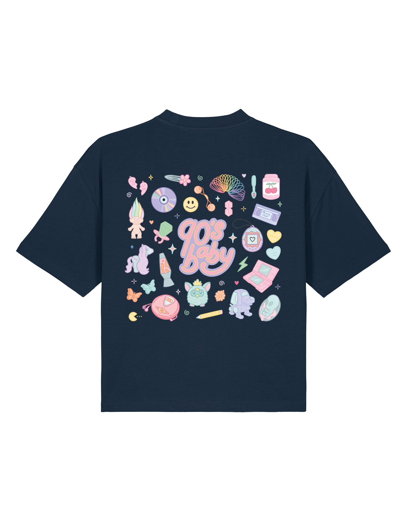 90s Baby Printed Boxy Organic Cotton Tee