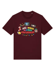 90s Christmas Printed Organic Cotton T-Shirt