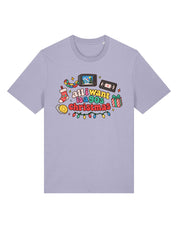 90s Christmas Printed Organic Cotton T-Shirt