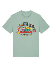 90s Christmas Printed Organic Cotton T-Shirt
