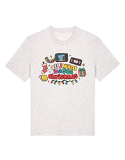 90s Christmas Printed Organic Cotton T-Shirt