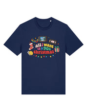 90s Christmas Printed Organic Cotton T-Shirt