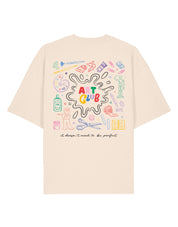 Art Club Printed Oversized Organic Cotton Tee