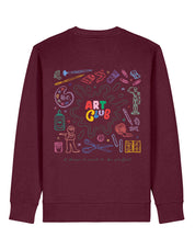 Art Club Printed Organic Cotton Sweatshirt
