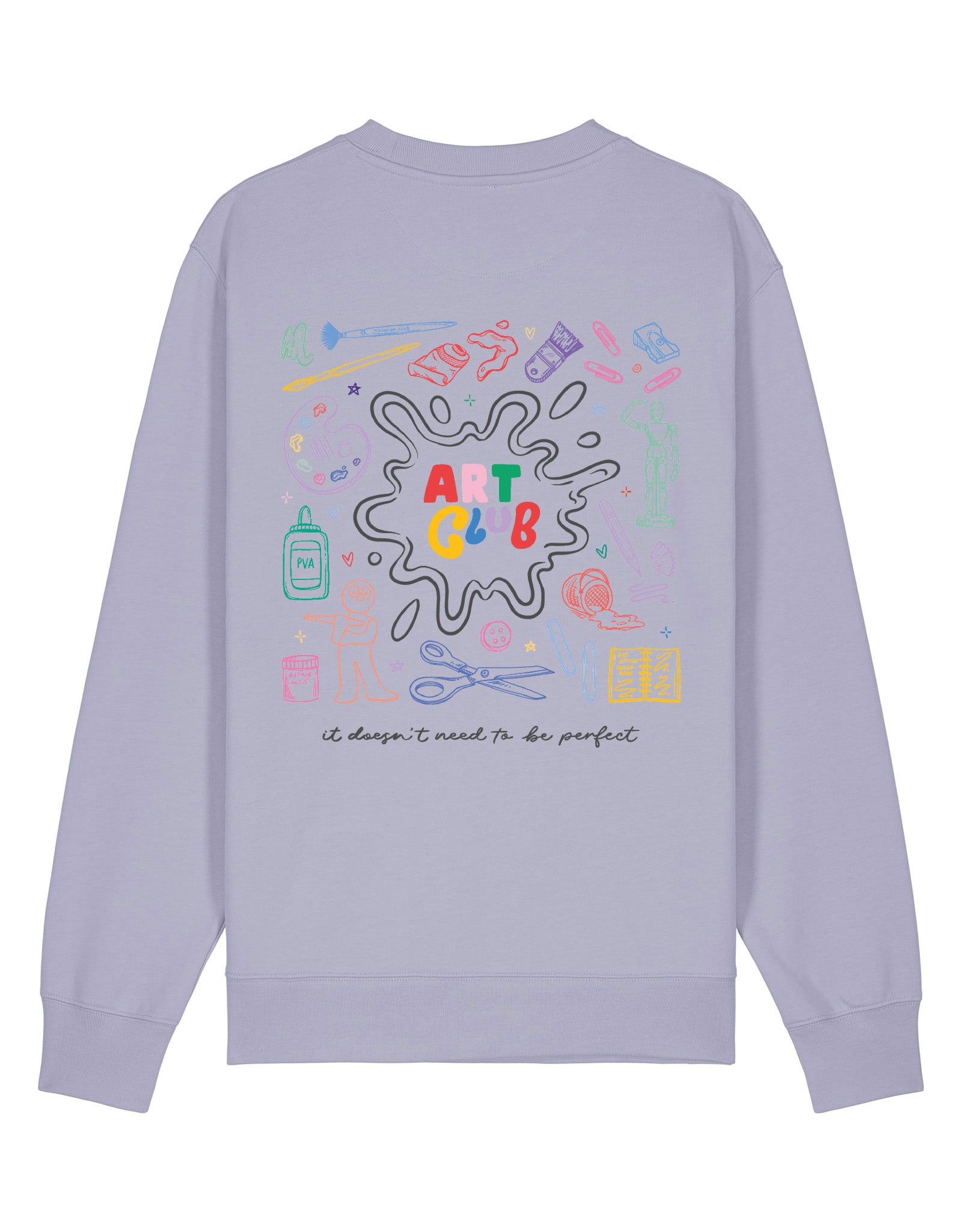 Art Club Printed Organic Cotton Sweatshirt