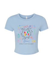 Art Club Printed Micro Rib Baby Tee