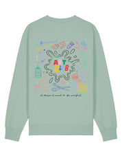 Art Club Printed Organic Cotton Sweatshirt