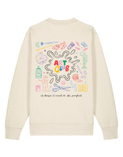 Art Club Printed Organic Cotton Sweatshirt