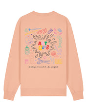 Art Club Printed Organic Cotton Sweatshirt