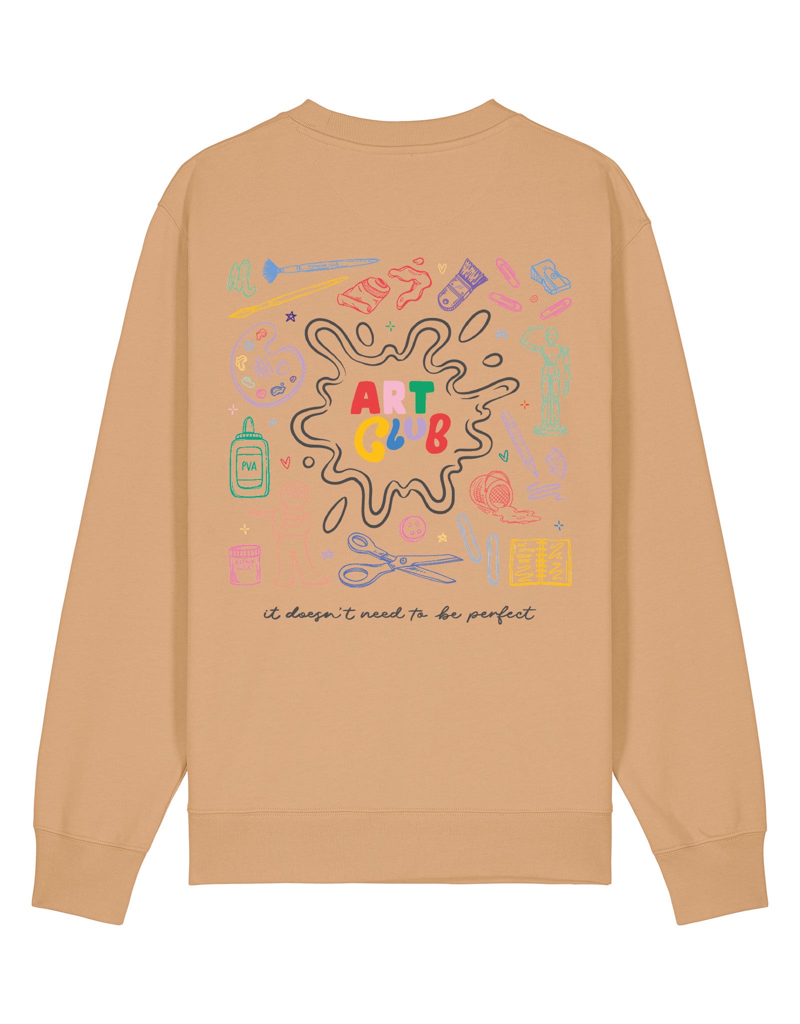 Art Club Printed Organic Cotton Sweatshirt