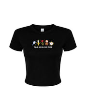 Beauty & Beast Embroidered Micro Rib Baby Tee