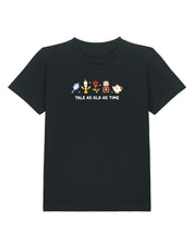 Beauty & Beast Embroidered Organic Cotton Childrens T-Shirt