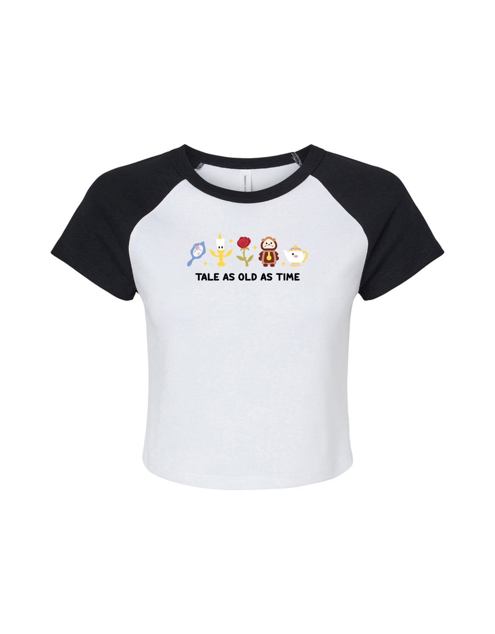 Beauty & Beast Embroidered Micro Rib Baby Tee