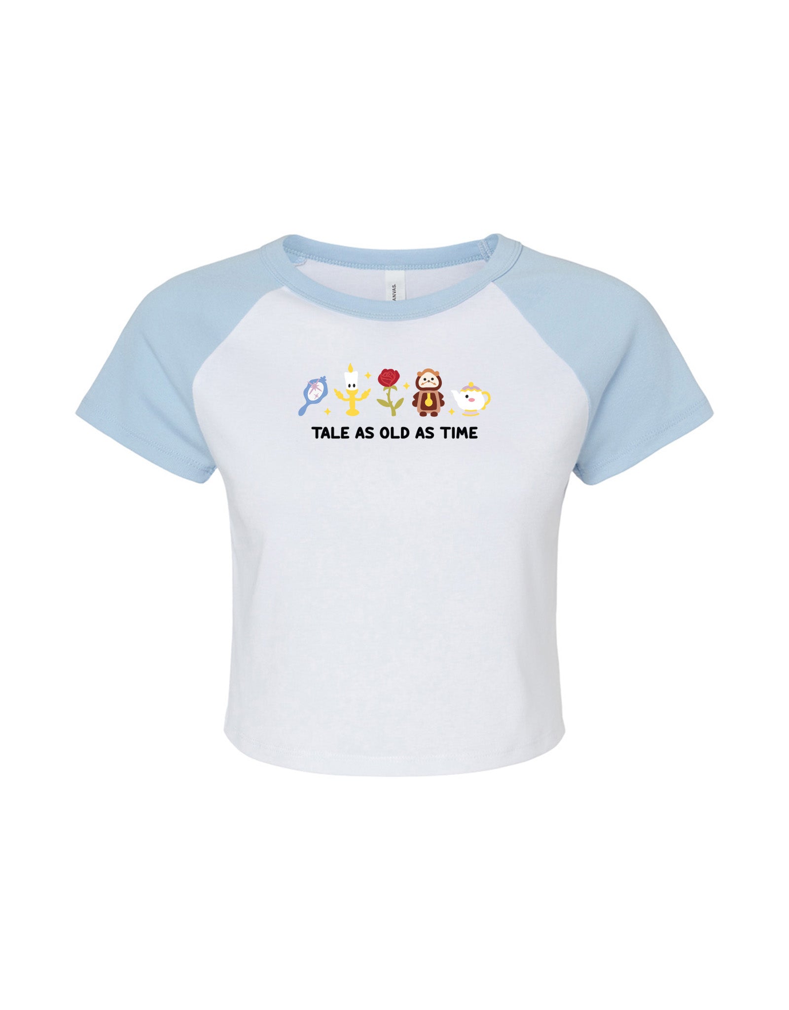 Beauty & Beast Embroidered Micro Rib Baby Tee