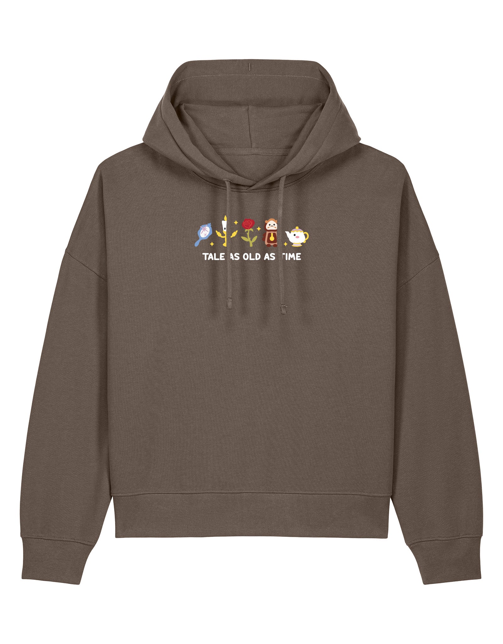 Beauty & Beast Embroidered Boxy Organic Cotton Hoodie