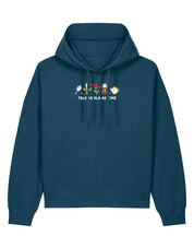 Beauty & Beast Embroidered Boxy Organic Cotton Hoodie